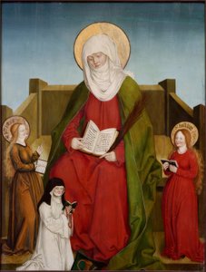 De Heilige Monica met de Heiligen Perpetua en Basilica en de Proostes Magdalena Weinschenk