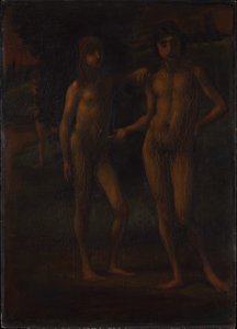 Jongelingen in een landschap („Twee jongelingen”) door Hans von Marées
