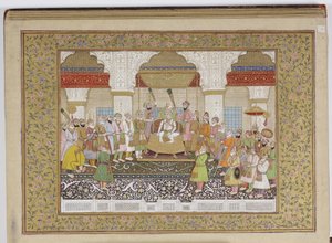 Album van de Mughal dynastieke genealogie, 1855
