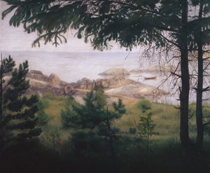 Aan zee door Harald Oscar Sohlberg