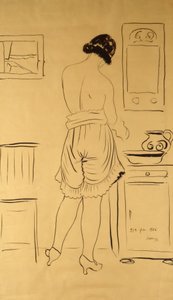 Toilet door Harald Oscar Sohlberg