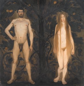 Adam en Eva door Harald Slott Møller