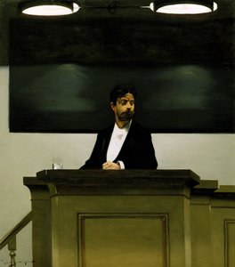 Georg Brandes (1842-1927) aan de Universiteit van Kopenhagen, 1889