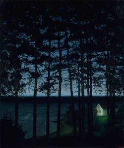 Vissershuisje, 1906 door Harald Sohlberg