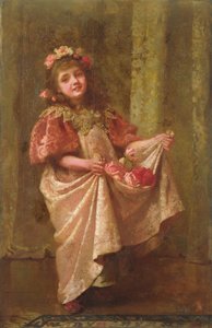 Een geschenk van rozen (olieverf op doek) door Hariette Sutcliffe