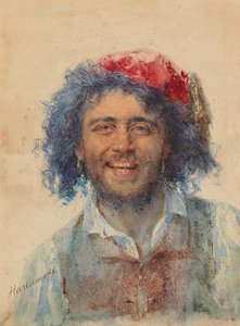 Zelfportret als Zigeunerbaron door Harlamov