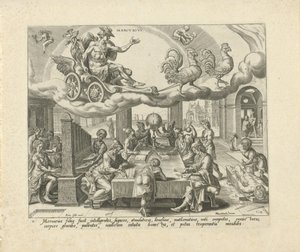 De planeet Mercurius en zijn kinderen door Harmen Jansz Muller