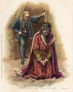 Hamlet confronteert de schuldige Claudius