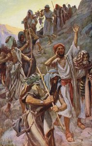 Oude Testament: "Een land vloeiend van melk en honing" door Harold Copping
