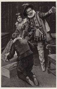 Petruchio begon opnieuw te stormen, zeggend dat de muts in een kom was gevormd