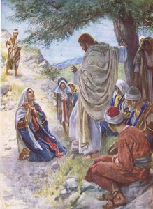 Het geloof van Martha, illustratie uit Pictures That Teach The Crown Series, 1920