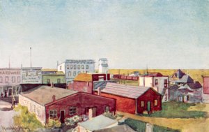 Hoe een prairie stad eruit ziet, een hoek van Lloydminster
