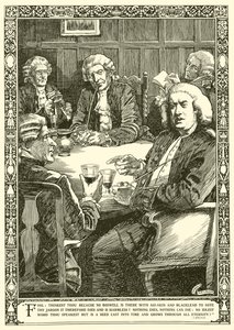 Dr. Johnson in gesprek door Harold Edward Hughes Nelson