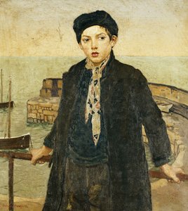 Jongen bij de Haven door Harold Harvey