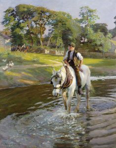 Het einde van een zomerdag door Harold Harvey