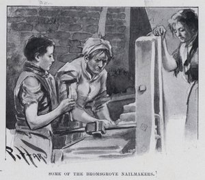 Enkele van de Bromsgrove nagelmakers door Harold Hume Piffard