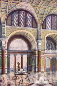 Tepidarium van de Baden van Caracalla in zijn oorspronkelijke schoonheid door Harold Oakley