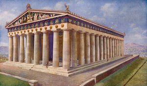 Het Parthenon, stralend diadeem van Athene en schatkamer van ongeëvenaarde beeldhouwkunst door Harold Oakley