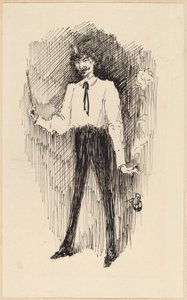 Portret van Whistler met een Penseel