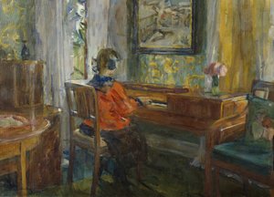 Bij de piano van overgrootmoeder