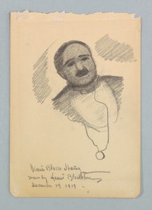 Studie voor portret, Vicente Blasco Ibáñez door Harriet Blackstone