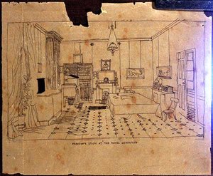 Studie van Michael Faraday (1973-1867) aan The Royal Institution