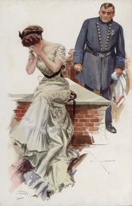 Illustratie voor When a Man Marries door Mary Roberts Rinehart door Harrison Fisher