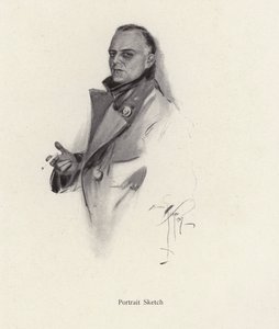 Portret van een man die een sigaret rookt door Harrison Fisher