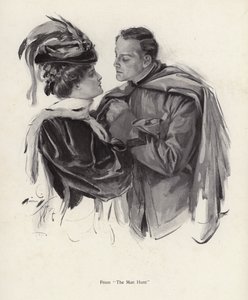 Scène uit De Manjacht door Harrison Fisher