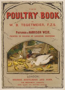 Titelpagina illustratie voor The Poultry Book door W B Tegetmeier