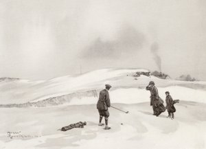 Golfbanen: Skegness, de tweede slag bij het negende gat door Harry (1878 1950) Rountree