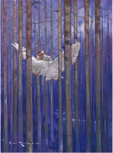 De uil en Gilbert hadden prachtige ritten in het maanlicht (uit Het Bos Weeskind) door Harry Rountree