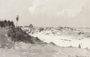 Golfbanen: Hunstanton, onder sneeuw door Harry (1878 1950) Rountree