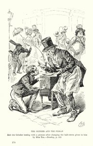 Illustratie voor Dombey en Zoon door Charles Dickens door Harry (after) Furniss