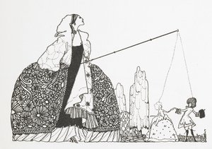 Een vrouw als een poppenmeester. door Harry Clarke