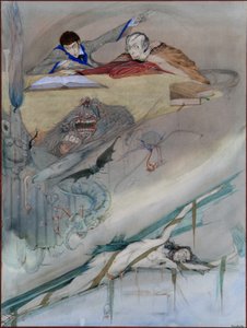 De val van het huis Usher door Harry Clarke