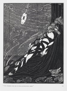 Ze zwermden op me af in steeds grotere hopen. Uit het verhaal De Put en de Slinger. door Harry Clarke