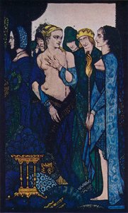 We Noemden Lucrezia Crivelli en Titians Dame, c1910 door Harry Clarke
