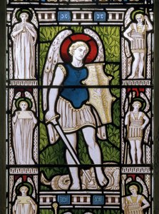 Minley, St. Andrew, James Powell & Sons, Harry Ellis Wooldridge, Aartsengel Michael, 1870