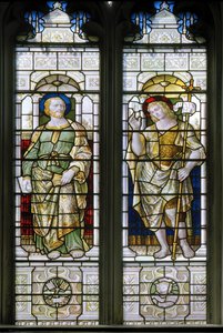 Sint Petrus en Johannes de Doper door Harry Ellis Wooldridge