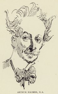 Arthur Hacker, RA door Harry Furniss