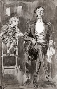 Illustratie voor de roman Dombey en Zoon
