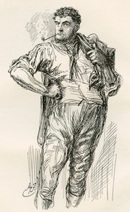 Illustratie voor de roman Een verhaal over twee steden van Charles Dickens door Harry Furniss