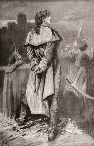 Illustratie voor de roman Een verhaal over twee steden van Charles Dickens door Harry Furniss