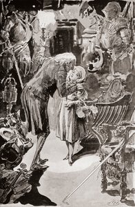 Illustratie voor De Oude Curiositeitenwinkel van Charles Dickens door Harry Furniss