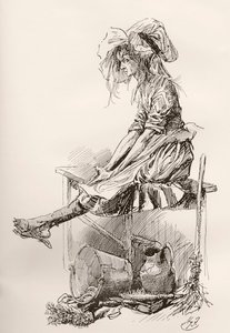 Illustratie voor The Old Curiosity Shop van Charles Dickens