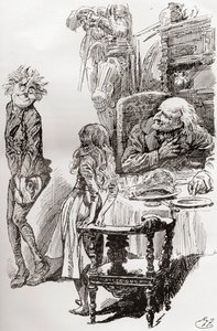Illustratie voor De Oude Curiositeitenwinkel van Charles Dickens door Harry Furniss