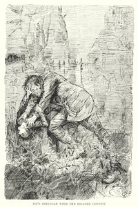 Illustratie voor Great Expectations door Charles Dickens door Harry Furniss