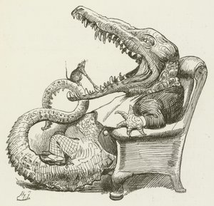 Illustratie voor Sylvie en Bruno door Lewis Carroll door Harry Furniss