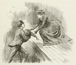 Illustratie voor Sylvie en Bruno door Lewis Carroll door Harry Furniss